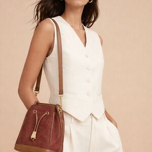 Elegant Brown and Tan Women's Bag